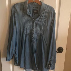 American eagle denim top